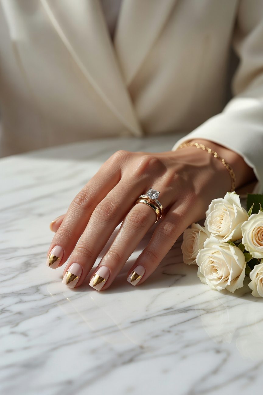 chic geometric gold design