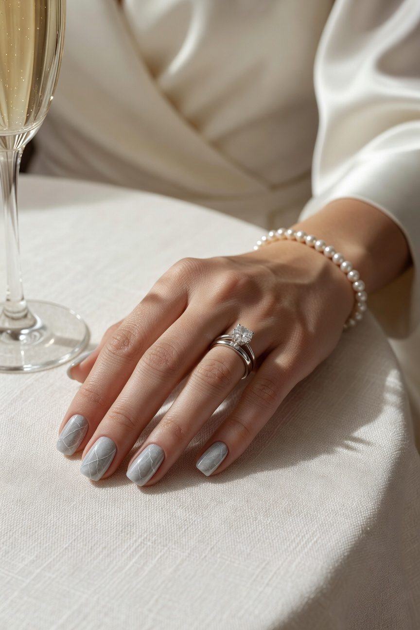 elegant marble inspired metal design