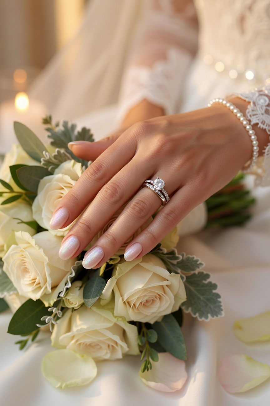 iridescent blush pearl elegance