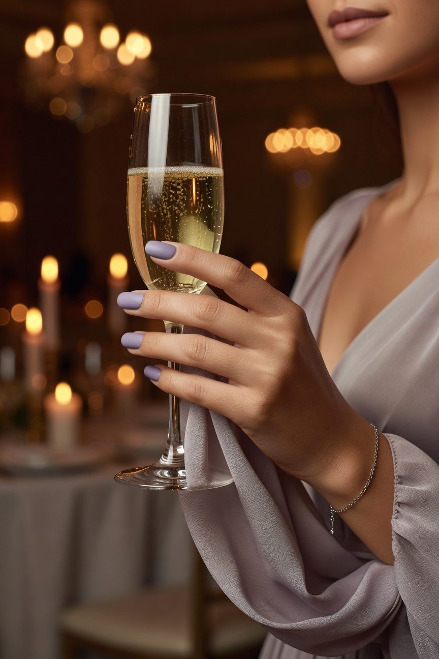 lavender matte elegance evening