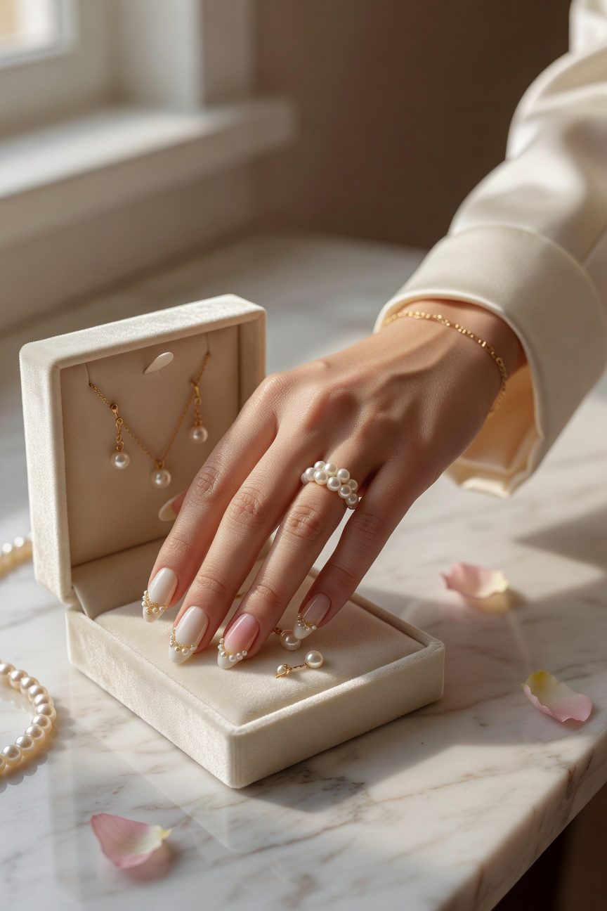 pearl accents elevate elegance