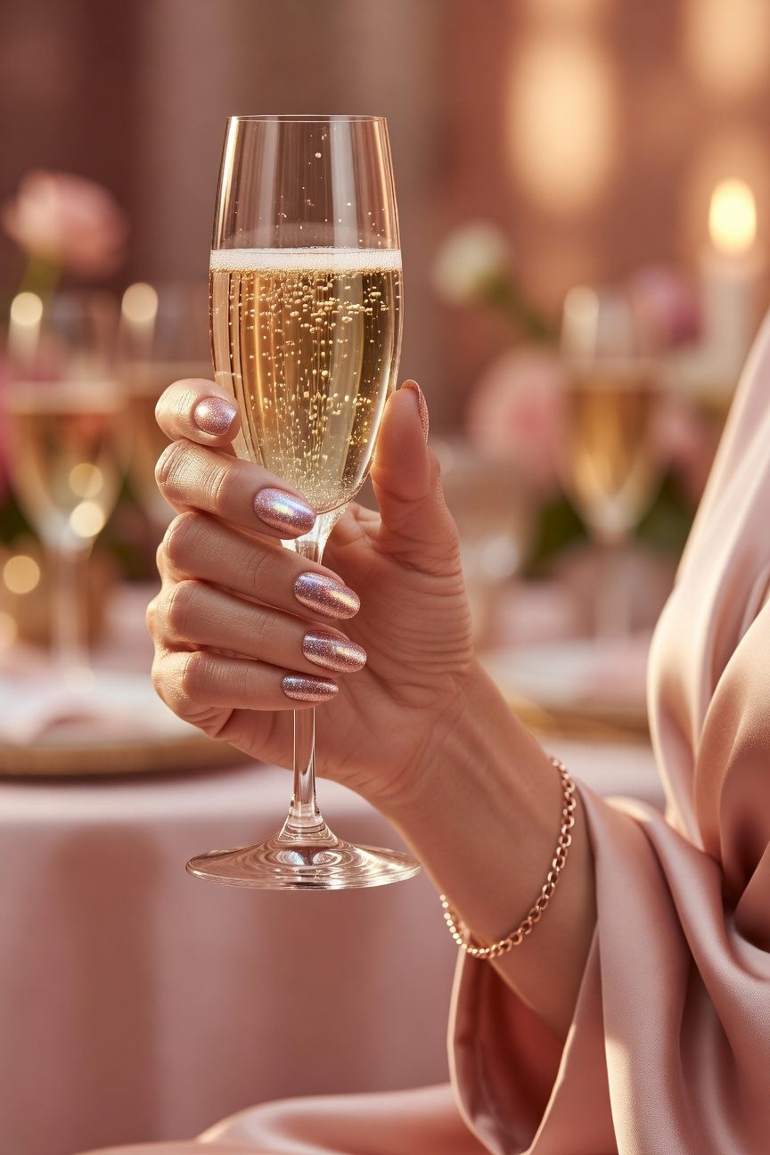 radiant rose gold glamour