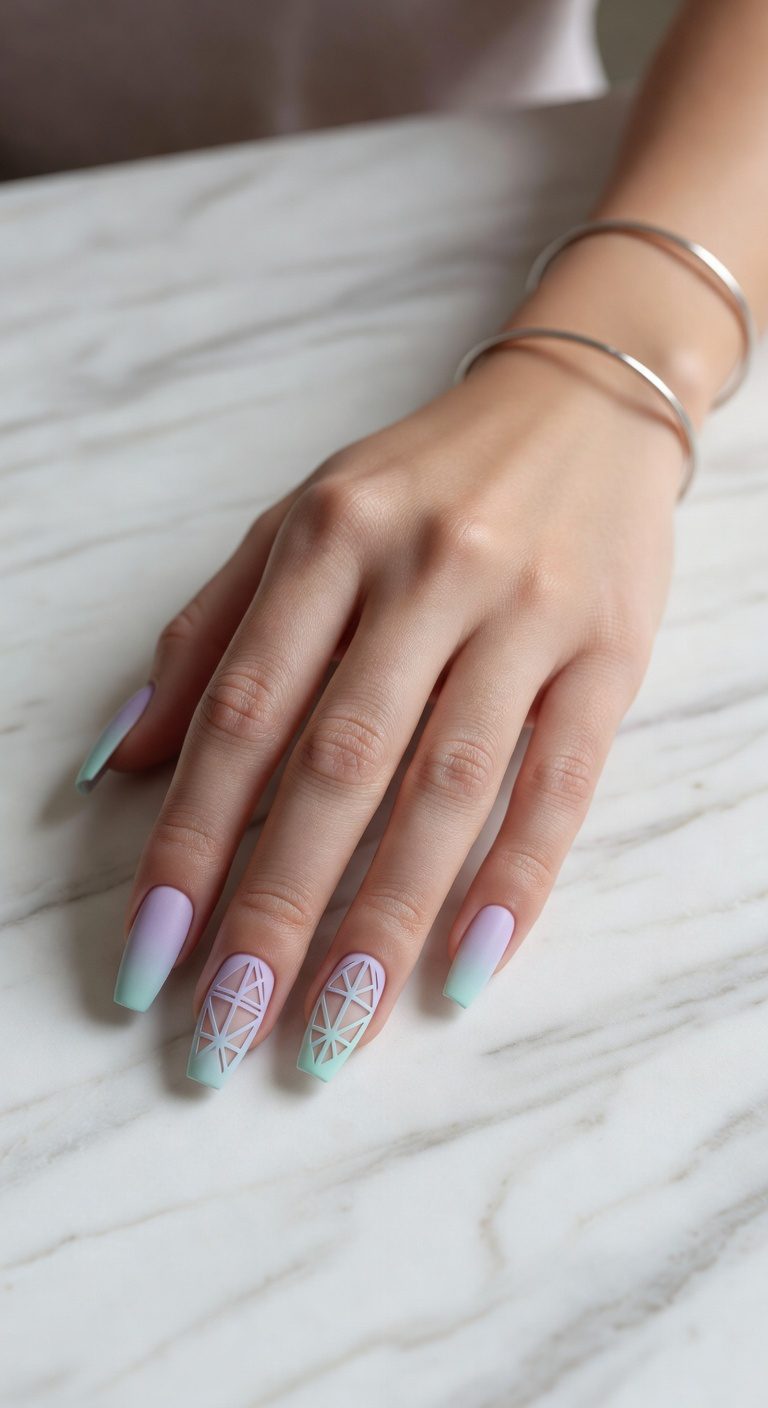 bold geometric negative space