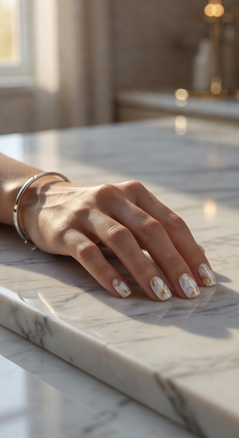 marble swirls with gold