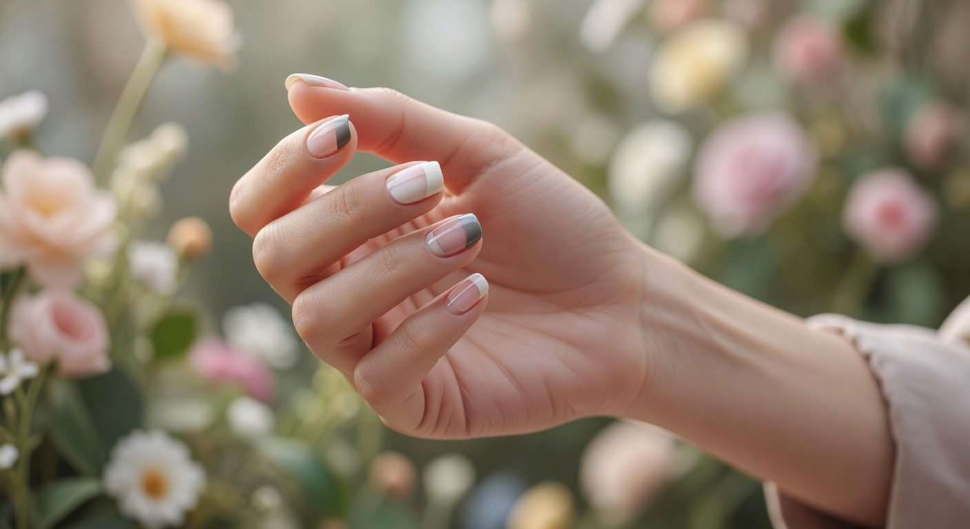 negative space nail art