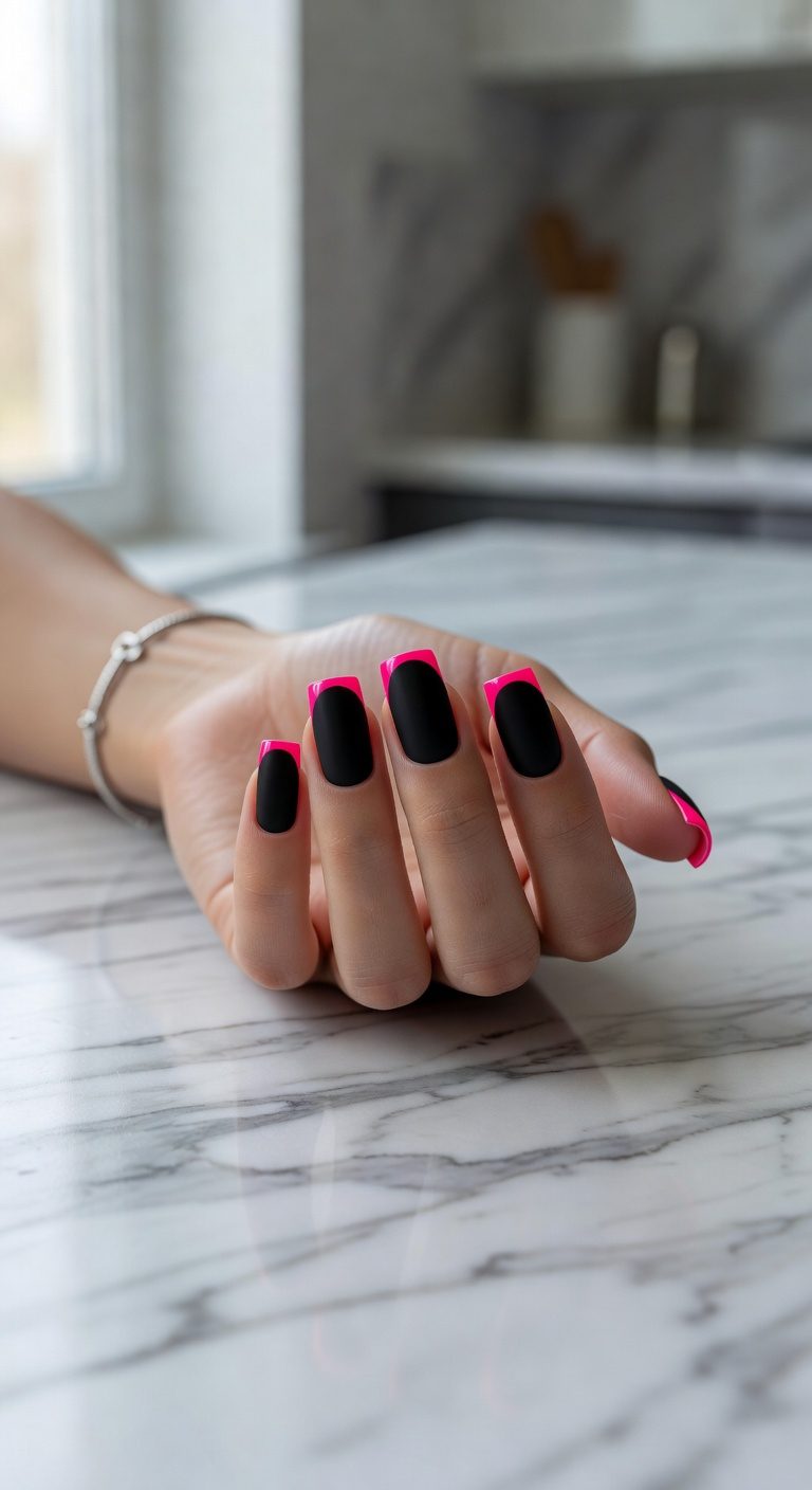 neon tips matte finish