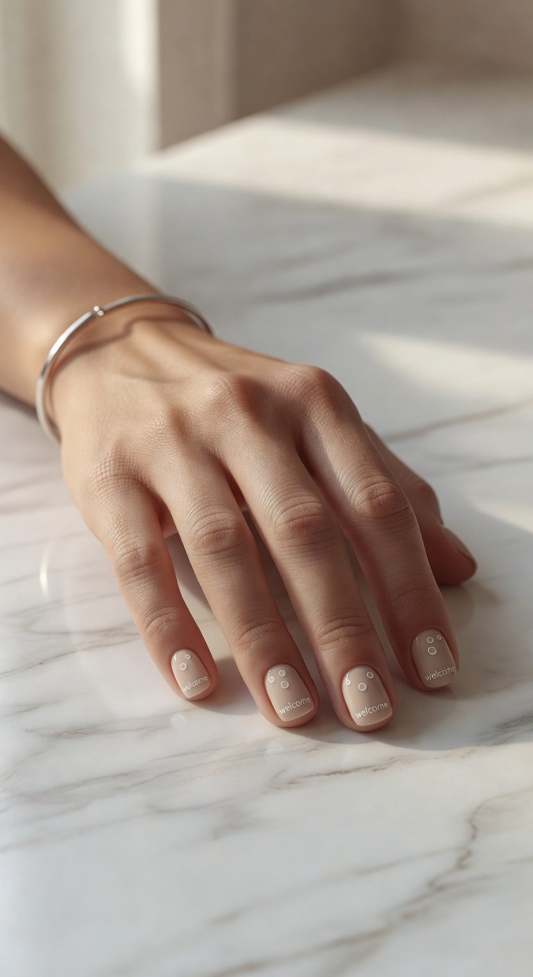 soft beige with white bubbles