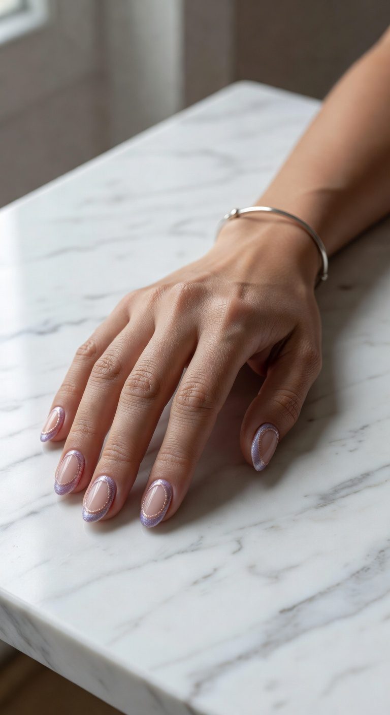 sparkling borders with pastel accents
