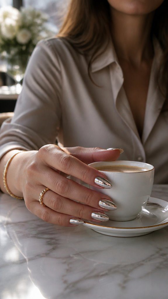 creative chrome nail ideas