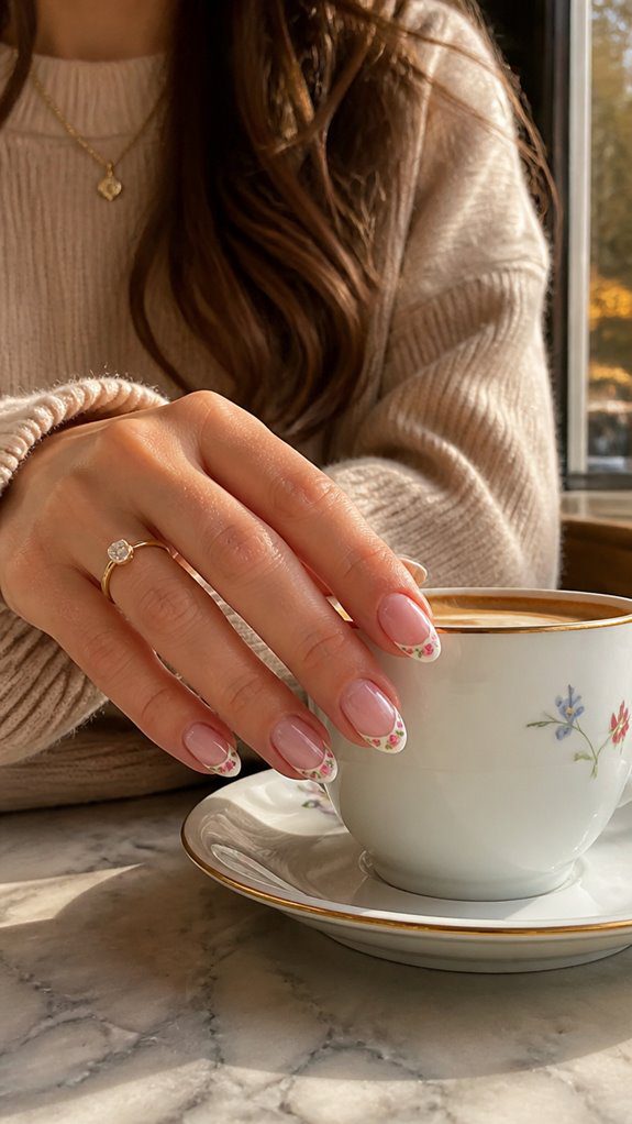 elegant floral nail artistry