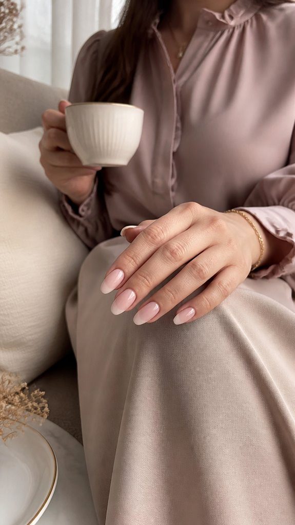 elegant pastel gradient nails