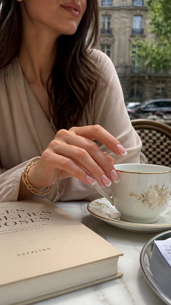 elegant understated nail design