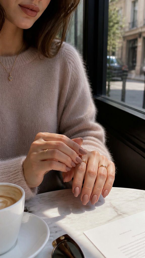 matte finish smooth nails