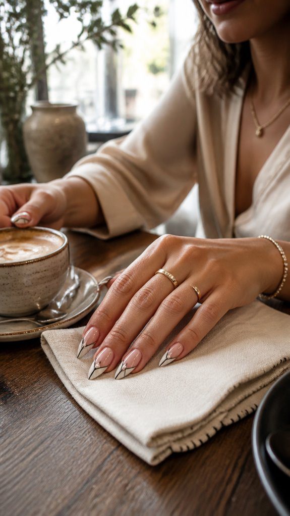 modern geometric pearl elegance