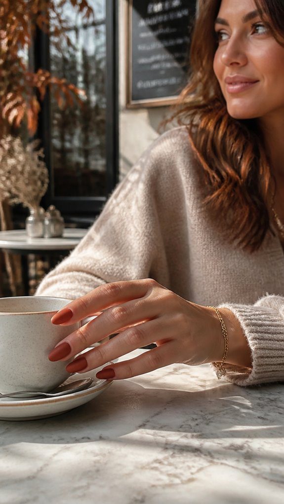 seasonal matte nail color ideas