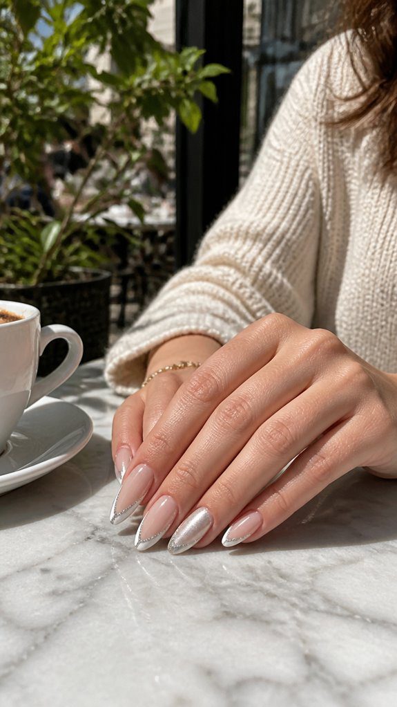 sparkling precise nail accents